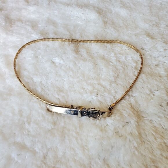 Women's Unbranded Belt Small Gold Tone Vintage - Picture 1 of 5